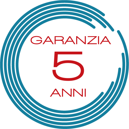 Logo garanzia 5 anni IESS rosso